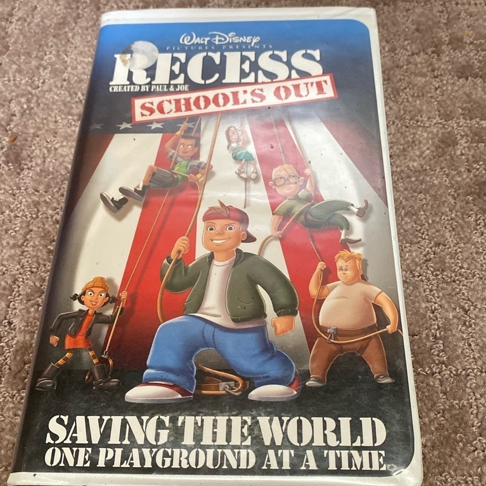 3/$20. Recess School’s Out Clamshell VHS
